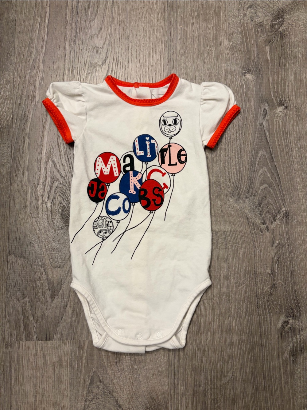 Baby Girl's Little Marc Jacobs Balloon Bodysuit- Size 6 Months- Pre-owned